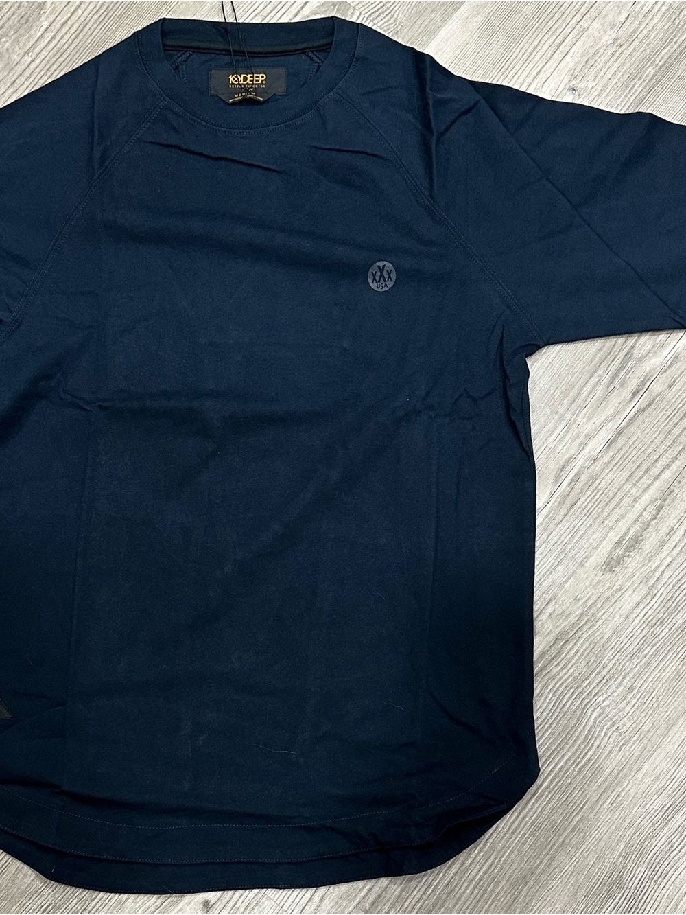 Men's Long Sleeve Navy Crew Pullover